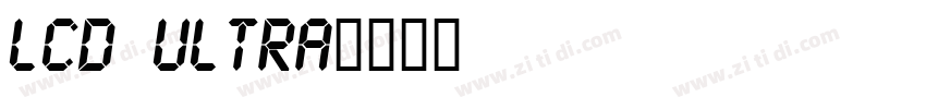 LCD Ultra字体转换